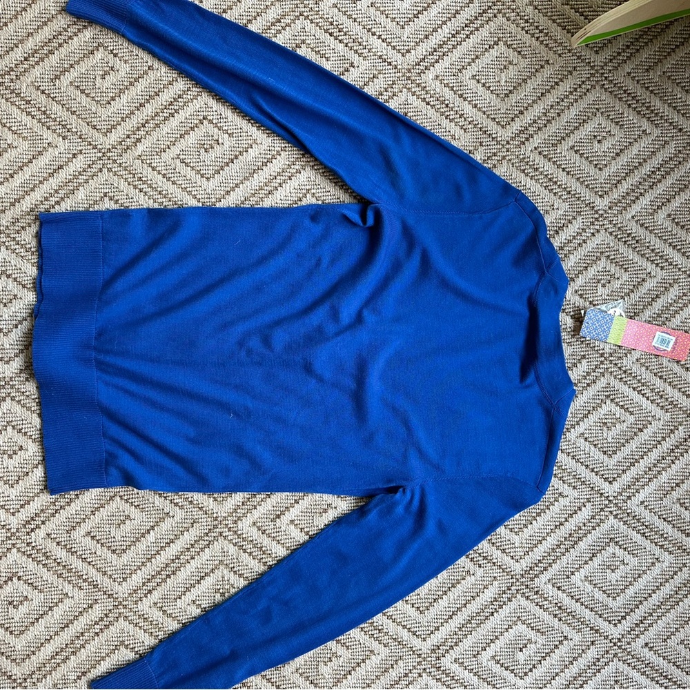 NWT Tory Burch Small Blue Nile Simone Cardigan